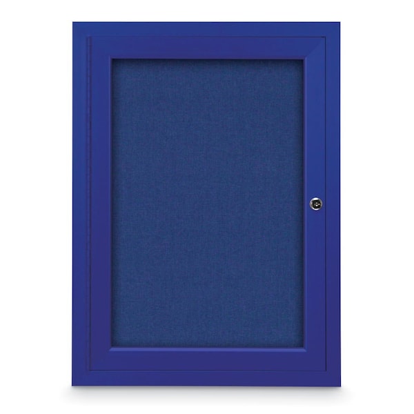 United Visual Products Drop-In Shadowbox, 24"x36", Walnut/Cobalt UVSB2436-WALNUT-COBACC - main